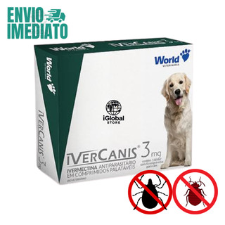 Remedio Contra Pulgas Carrapatos Sarna Vermes coceira em Raças Shih-tzu Maltes 3,75kg a 15kg