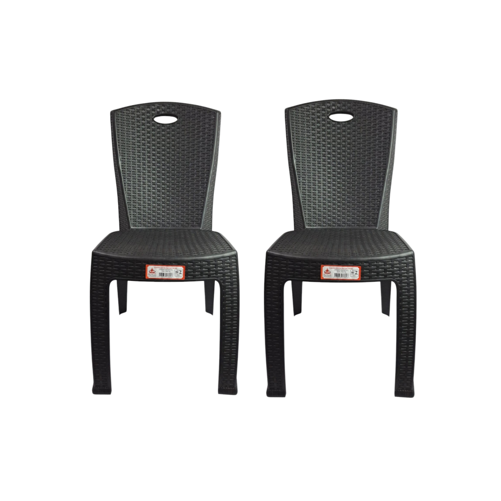 Kit 2 Cadeira Bistro Rattan Cairo Preto em Oferta na Shopee