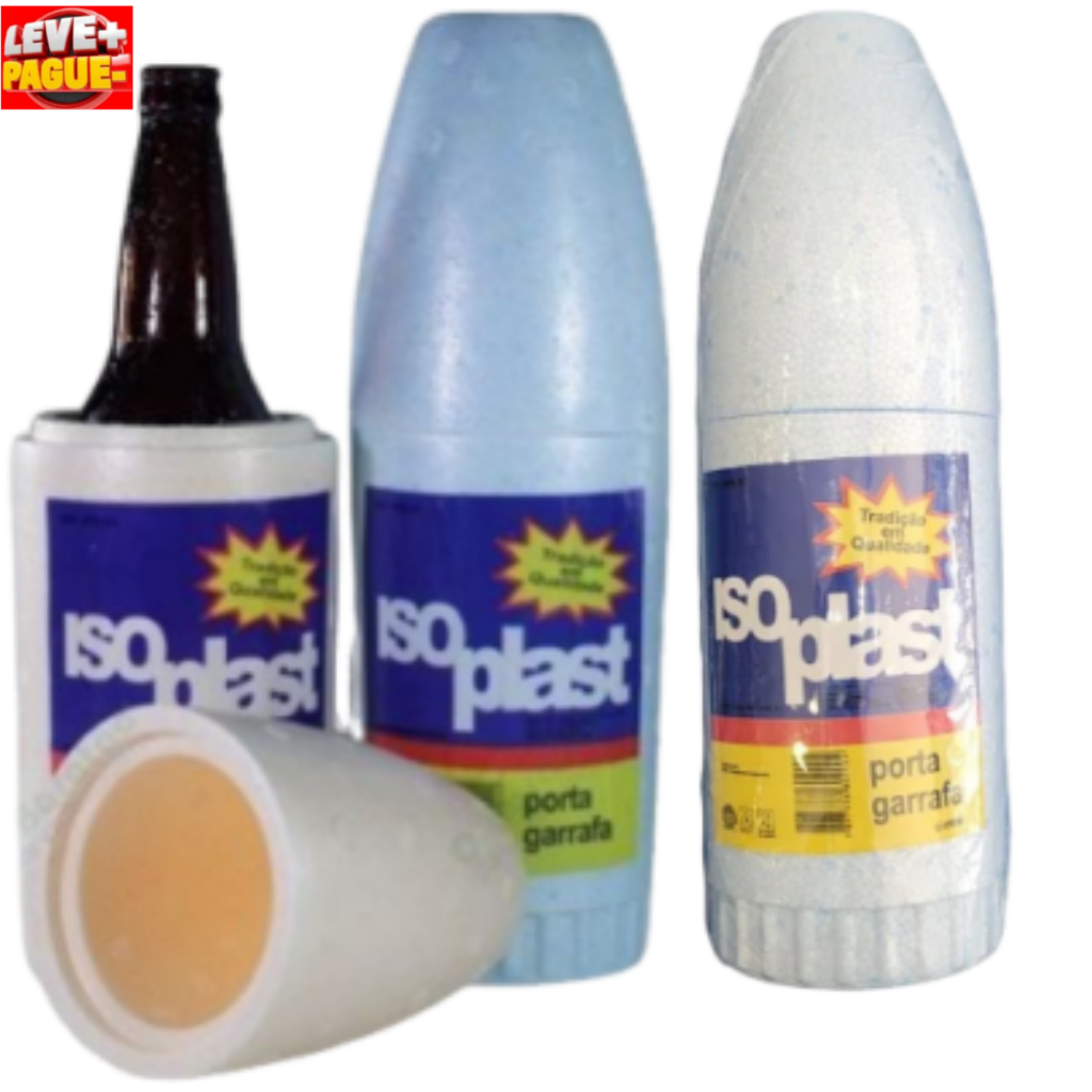 Porta Garrafa Isopor Iso Cerveja 600ml Camisinha Térmica Isotérmico Gelada Carnaval