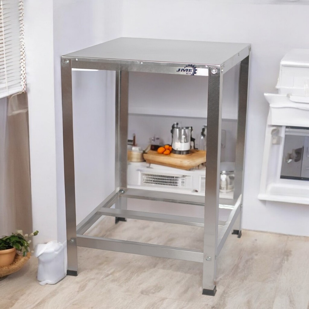 Mesa De Serviço 60x60 100% Inox Bancada Confeitaria Inox