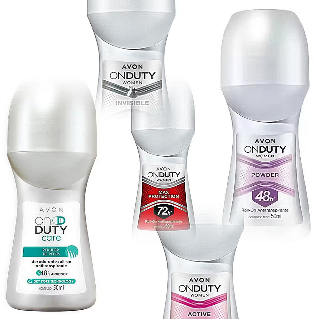 Kit 10 Desodorante Roll on Rollon Rolon AVON Feminino 48h - 50ml
