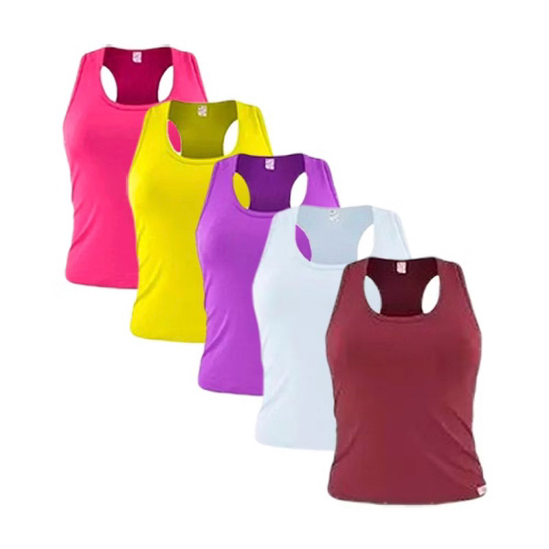 Kit com 2 Blusa Regata Feminina Nadadora em Oferta na Shopee