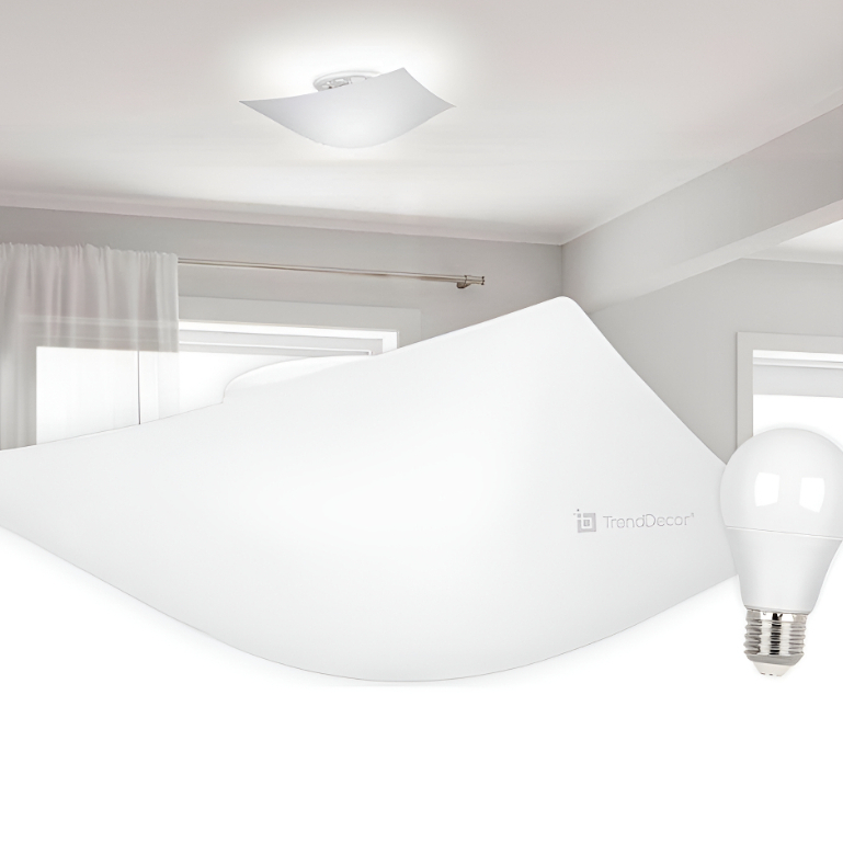 Plafon Luminária de Teto Taschibra Solari Quadrado 1xE27 Moderno e Elegante em Oferta na Shopee