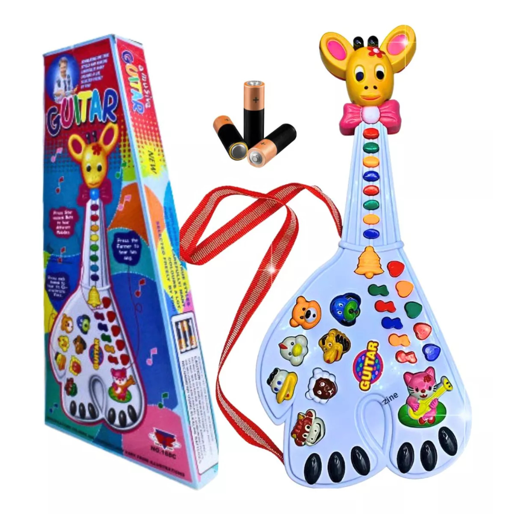 Brinquedo I Antil Luz e Sons Guitarra Piano Musical Girafa 26 Teclas( Exclusiva) — R$ 59,99 em Shopee
