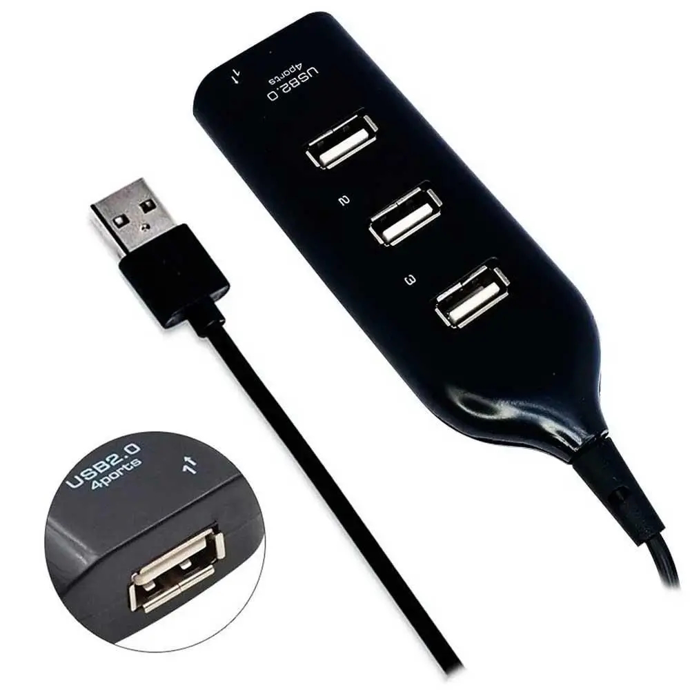 Adaptador Flexível USB Hubs Extensor Com 4 Portas E 1 Saída USB 2.0  480mbps Alta Qualidade em Oferta na Shopee