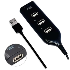 Adaptador Flexível USB Hubs Extensor Com 4 Portas E 1 Saída USB 2.0 480mbps Alta Qualidade