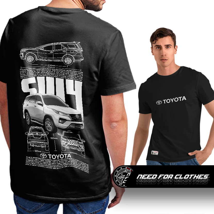 Camiseta Toyota SW4 2023, SUV 4x4, Robustez e Sofisticação
