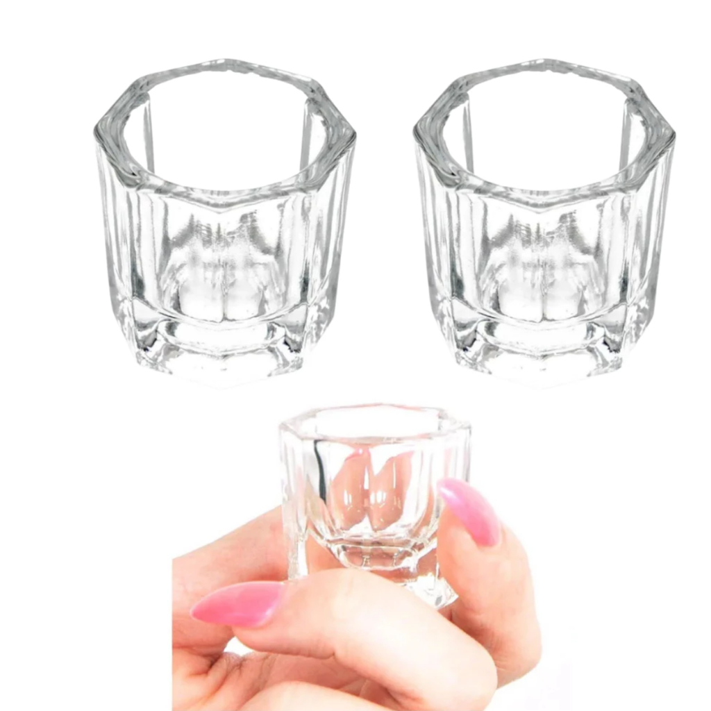 Dappen Copo De Vidro Profissional Para Mistura Porcelana Henna Alongamento Líquido Monomer em Oferta na Shopee