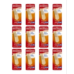 Curativos Antisséptico - Kit 12 Caixas C/ 10 Unidades Cada - Cor Da Pele BAND - AID