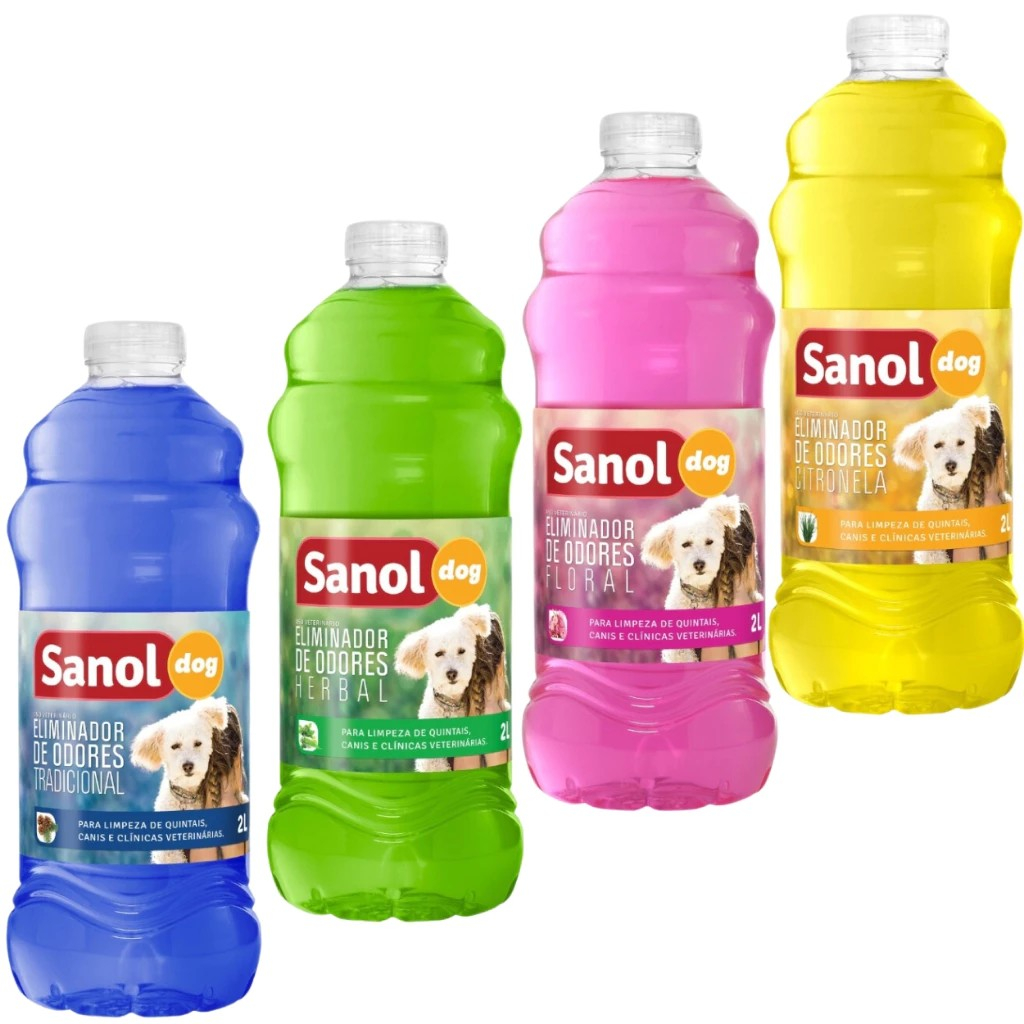 Eliminador Odores Sanol Dog Higienizador Para Cães e Gatos 2 Litros em Oferta na Shopee