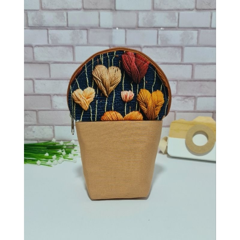 Estojo Cestinho Estojo Cachepô Estojo Dobrável Porta Maquiagem Porta Lápis