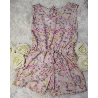 Macaquinho Infantil Feminino, Modelo Regata, Floral, Tam: 02, Marca: Bethy.Bethy