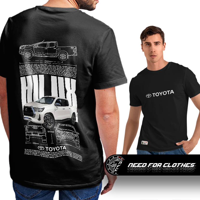 Camiseta Toyota Hilux, Picape 4x4, Robustez e Potência