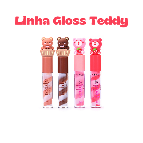 Choko Gloss  Labial Teddy - Vivai Chocolate em Oferta na Shopee
