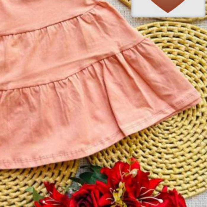 Vestido romper de bebê menina alcinha 6 a 9 meses Luxo blogueirinha