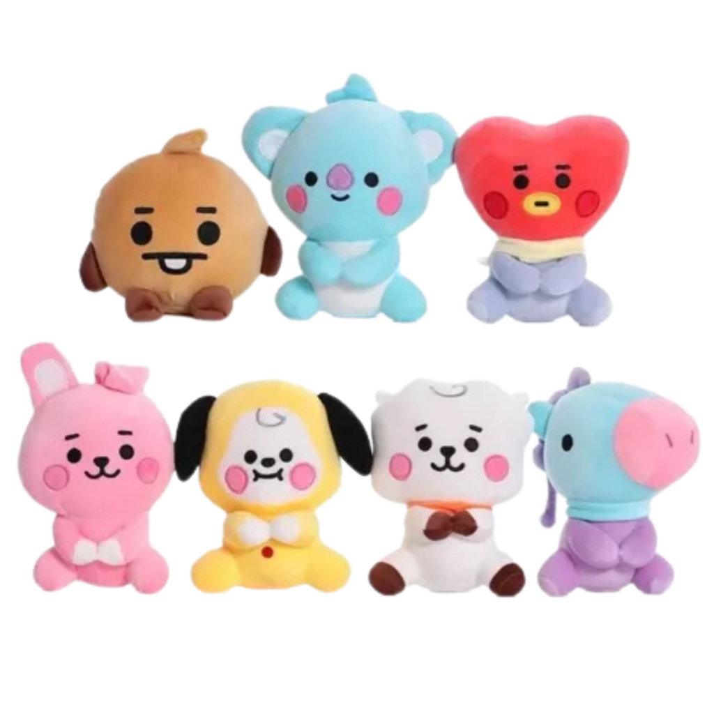 Kit PEÇAS BTS 25CM pelucia Kpop BT21 BT21 Banco Super Star Boneco Com Qualidade De Garantia De Presente