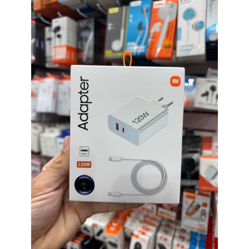 Carregador Premium 120W Turbo Tipo-C Para IPhone Samsung LG Xiaomi Motorola Real