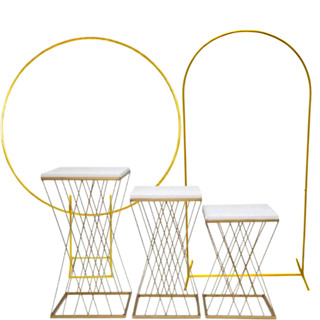 kit de mesa treliça + 2 arcos um romano 2x1 e um redondo de 1,50 para decorações de festas e eventos em Oferta na Shopee