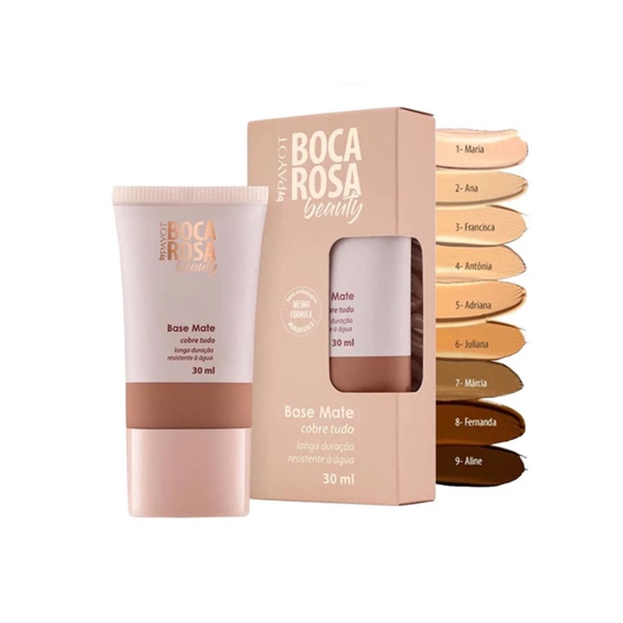 disponíveis Base Mate Cobre Tudo 30ml Boca Rosa Beauty By Payot