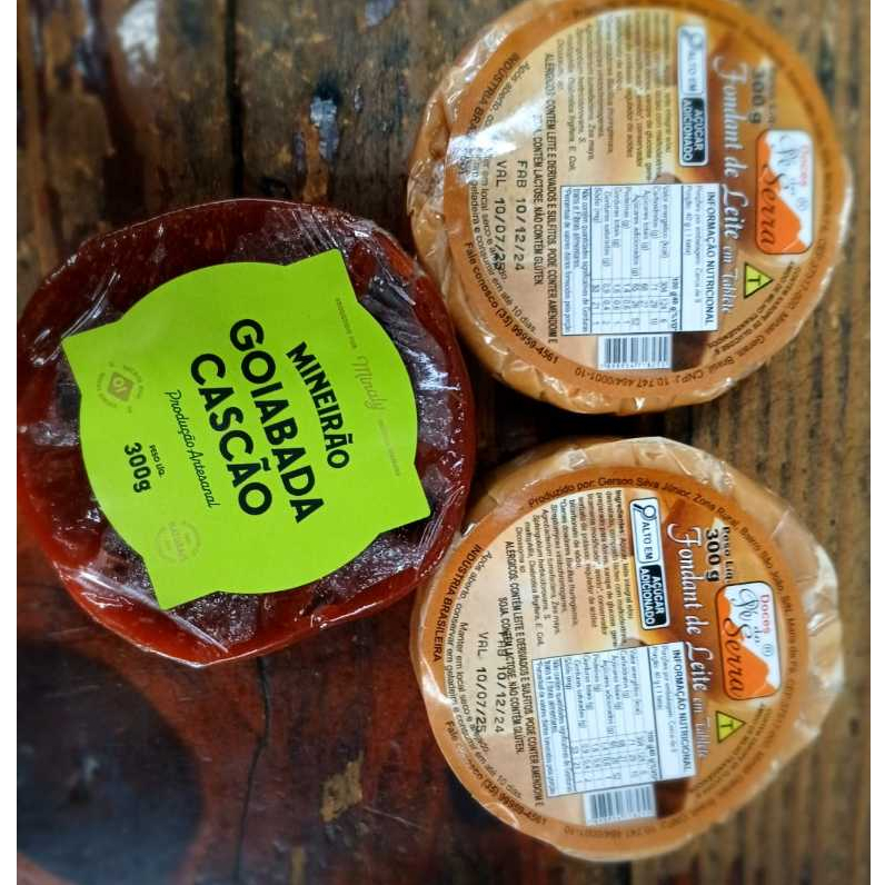 KIT 2 DOCE DE LEITE E 1 GOIABADA CASCÃO 300G em Oferta na Shopee