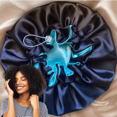 Touca de Cetim Grande Dupla Face com REGULADOR para Box Braids Cabelos Volumosos e Longos em Oferta na Shopee