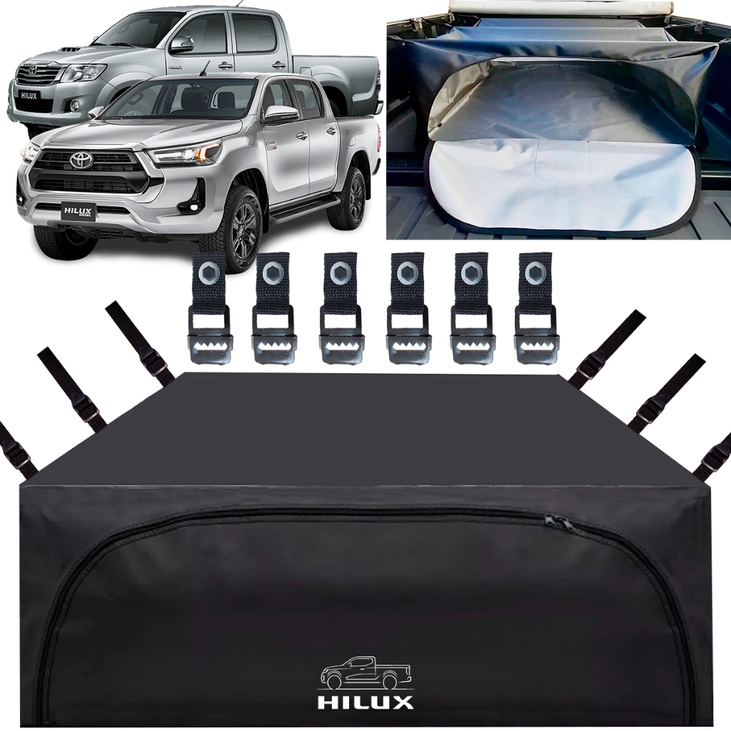 Bolsa Toyota Hilux Caçamba Inteira Reforçada 733 Lts Premium Instala Sem Furar Caçamba
