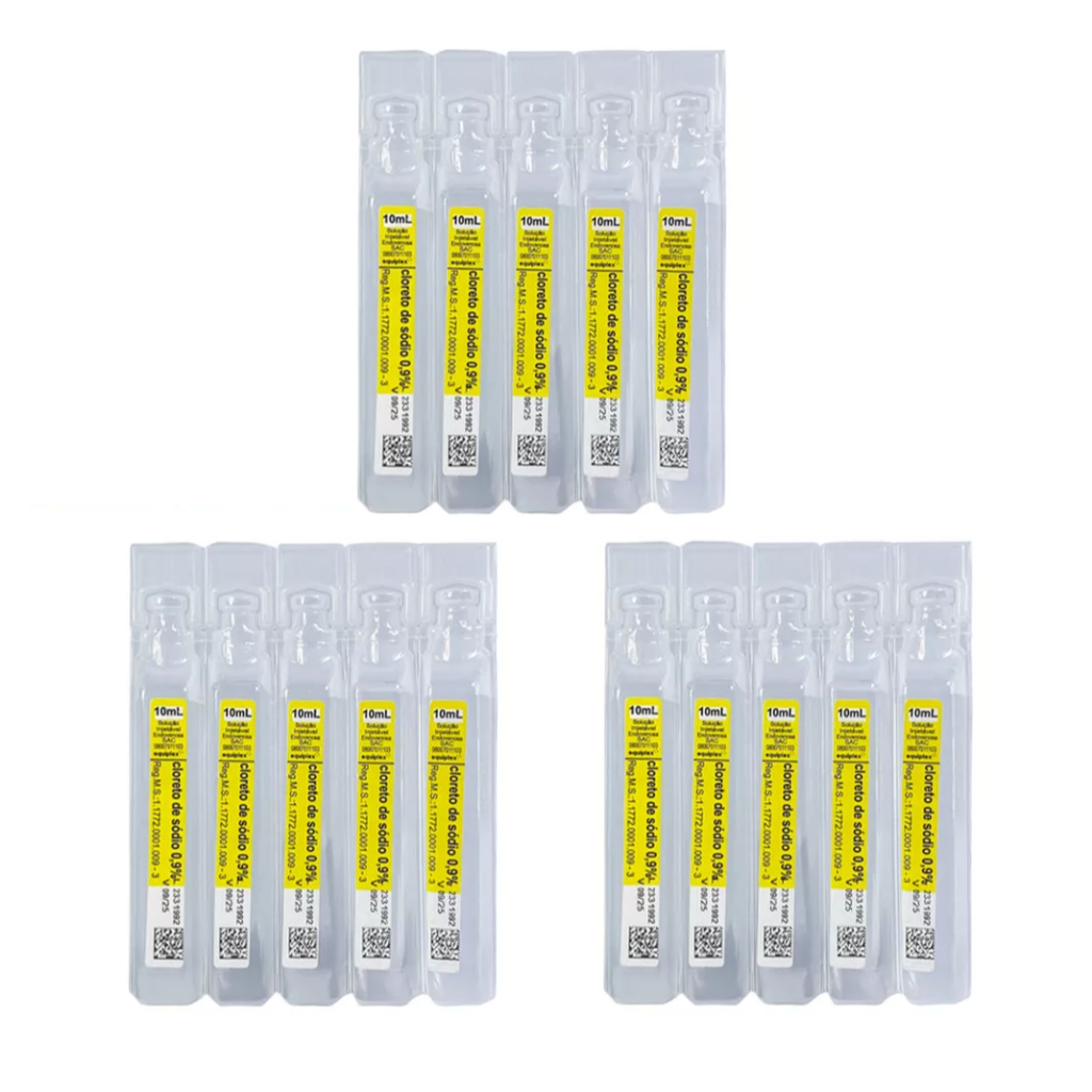SORO AMPOLA 10ML KIT C/10 - 15 - 20 FLACONETES