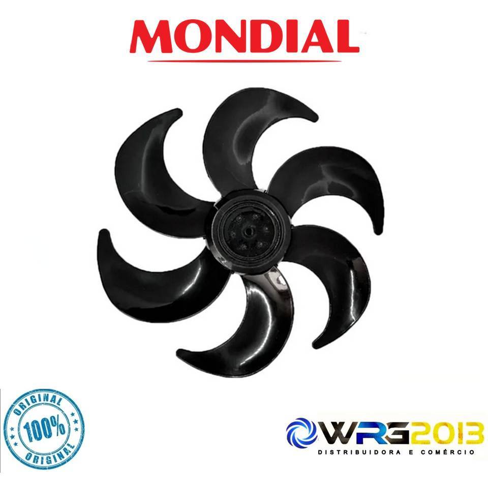 Hélice Ventilador Mondial Maxxi Power 30cm 6 Pás Preta Original