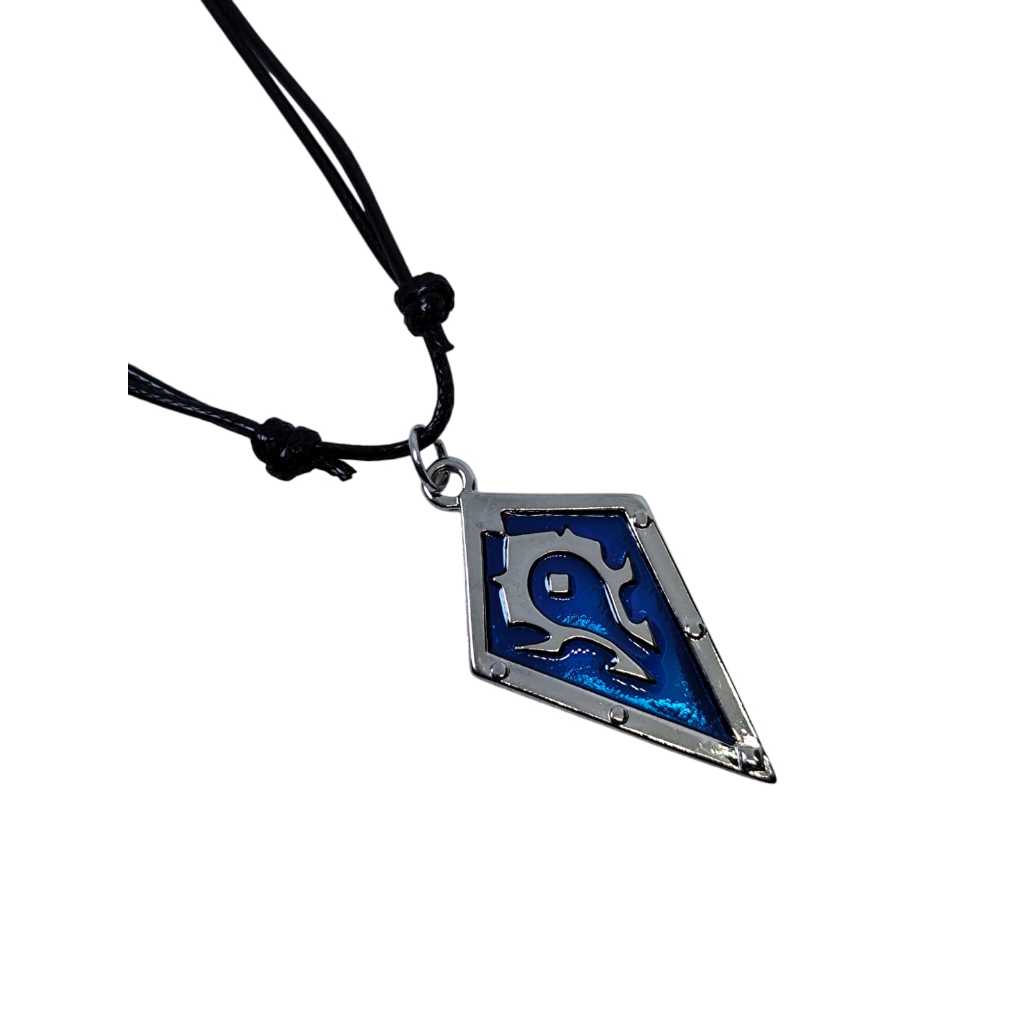 Colar Cordão Ajustável De Metal Horda Azul Jogo World Of Warcraft Presente