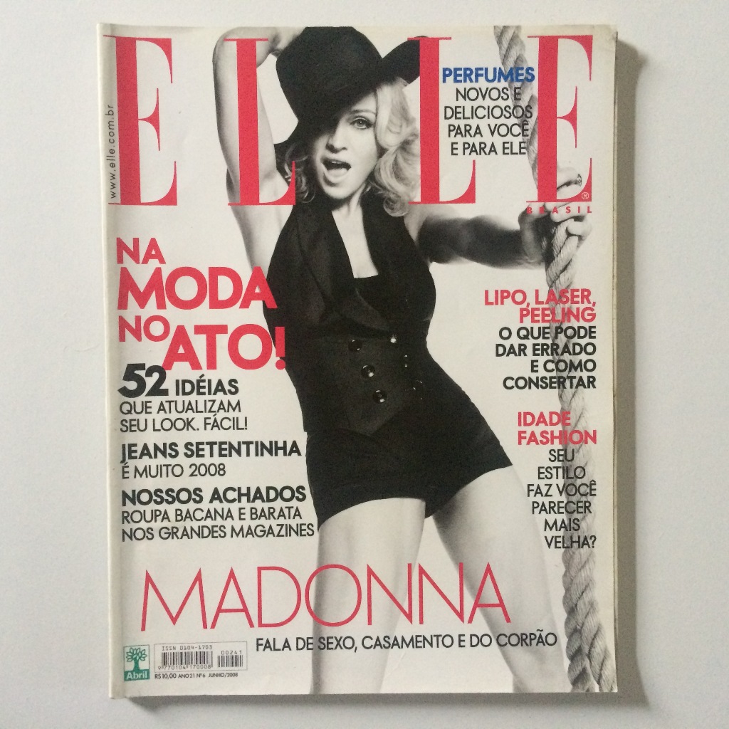 MADONNA REVISTA ELLE BRASIL JUNHO 2008 COMPLETA