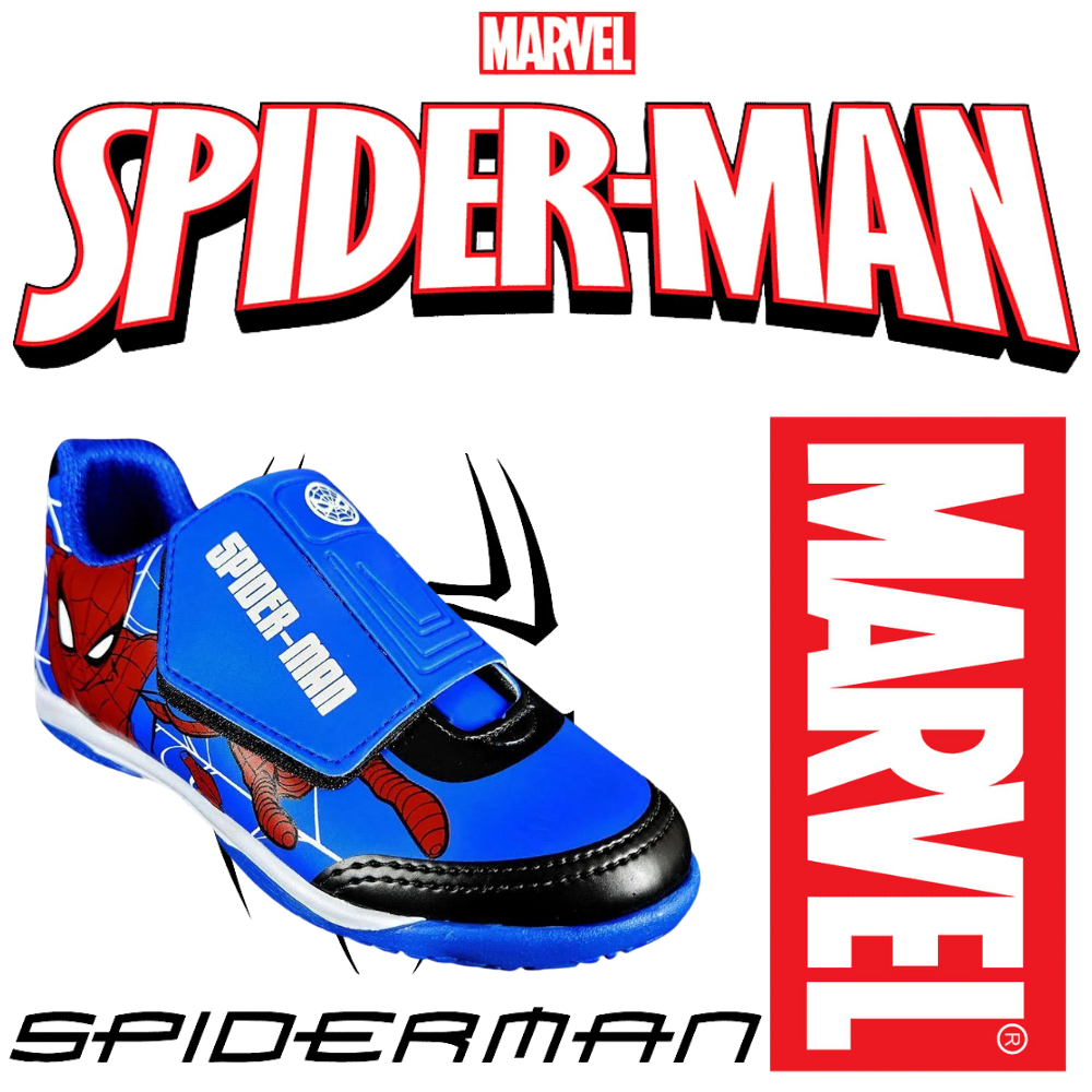 Chuteira Homen Aranha marvel Futebol Futsal Salão Indoor Spider Man Indoor 4115