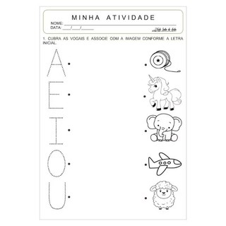 Kit 60 Atividades de Coordenação Motora diferentes Folhas Soltas A4