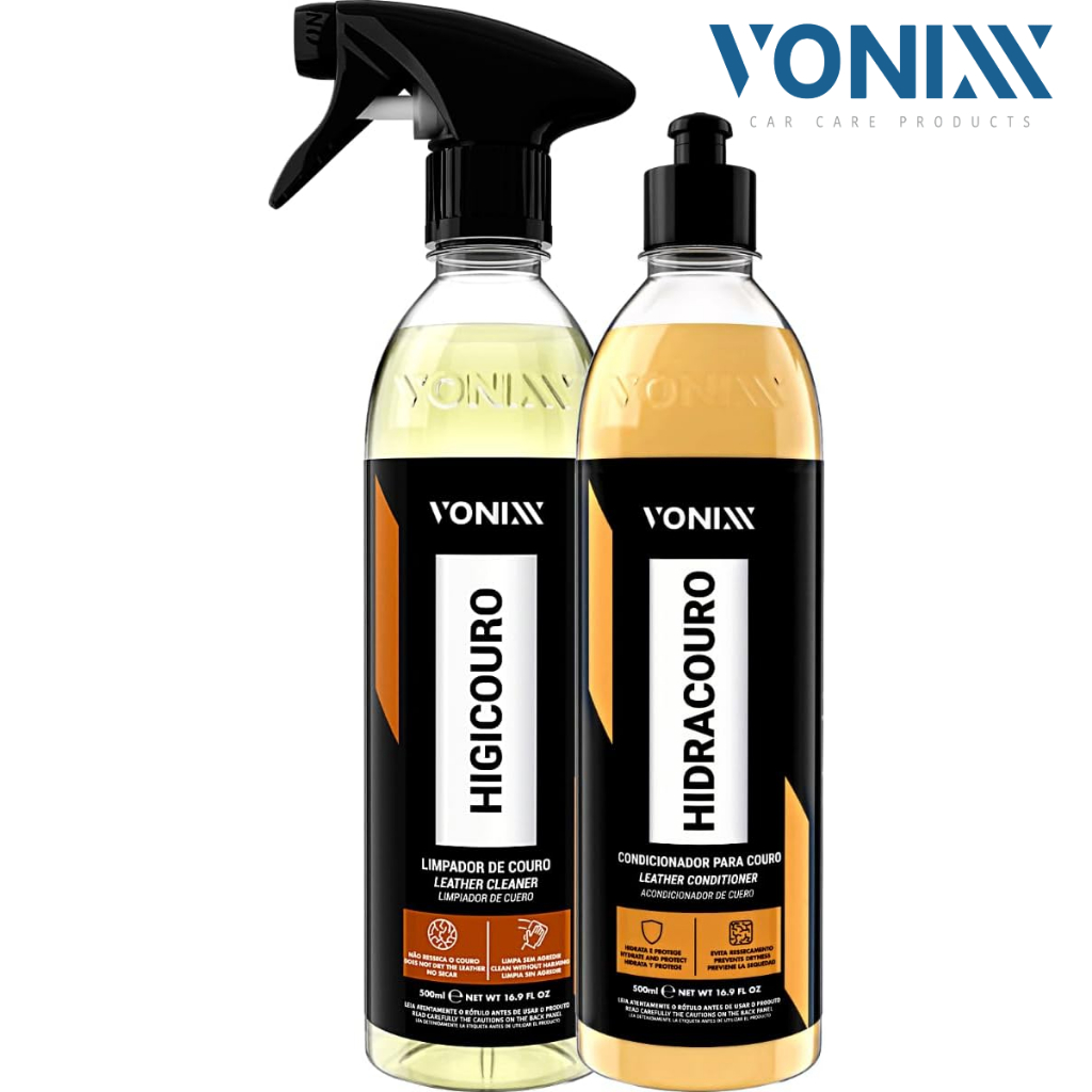 Kit Limpeza E Hidratação De Couro Higicouro Hidracouro 500ml Vonixx