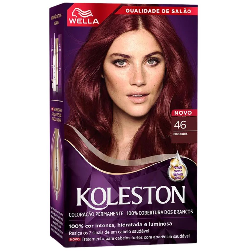 TINTURA WELLA KOLESTON 46 BORGONHA Cor De Vinho