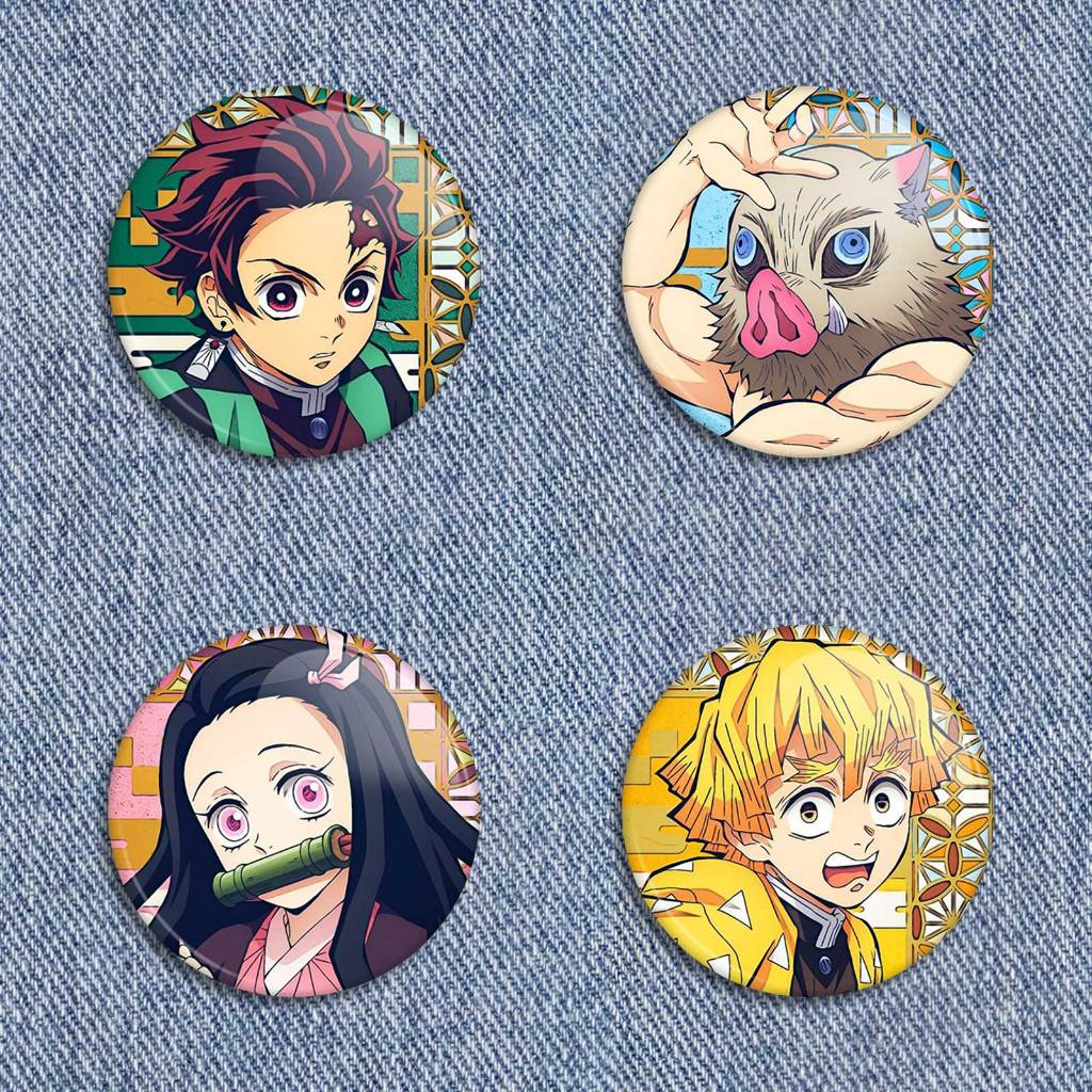 Botons Demon Slayer Kimetsu No Yaiba Buttons, Pins, Broche — imagem 2 de 2