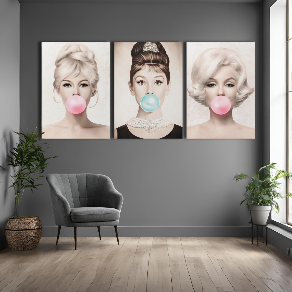 Kit 3 Pecas Quadros Decorativos Salao De Beleza Moda Feminina Empreendedora Vogue