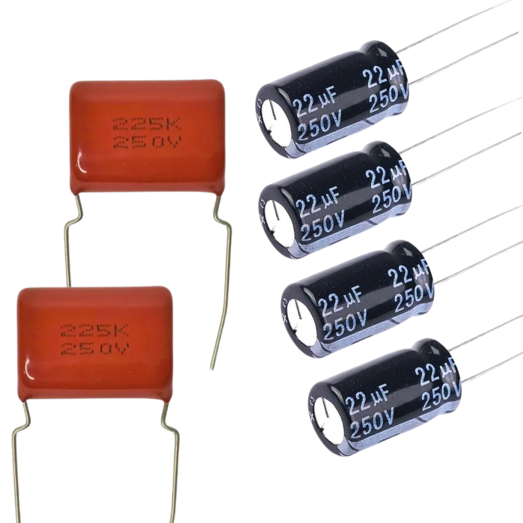 Kit 4 Capacitor Corneta 22x250 + 2 Capacitor 2m2x250 Tweeter em Oferta na Shopee