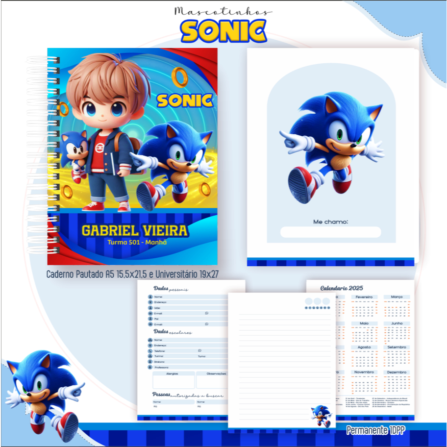 Capa Agenda Escolar Sonic: Onde Comprar | BuscaProdutos