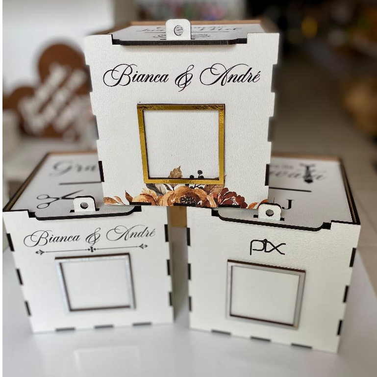 CAIXA PIX PARA CASAMENTO OPERAÇÃO LUA DE MEL E GRAVATA COM QRCODE