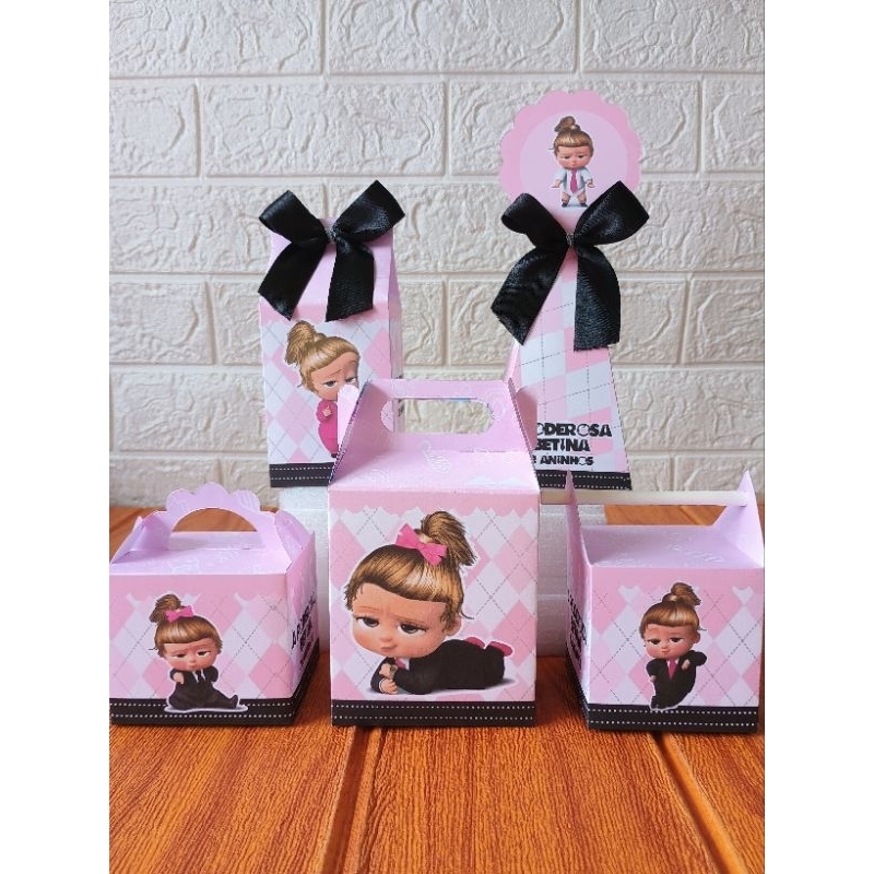 PEGUE E MONTE - Kit Caixinhas Personalizadas A Poderosa Chefinha para aniversário e eventos/ Lembrancinhas/ Festa