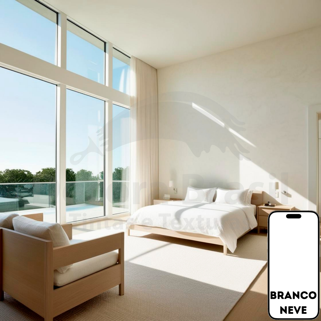 Tinta Látex Branco Neve Premium – Gesso, Madeira, Concreto, Drywall - Alto rendimento