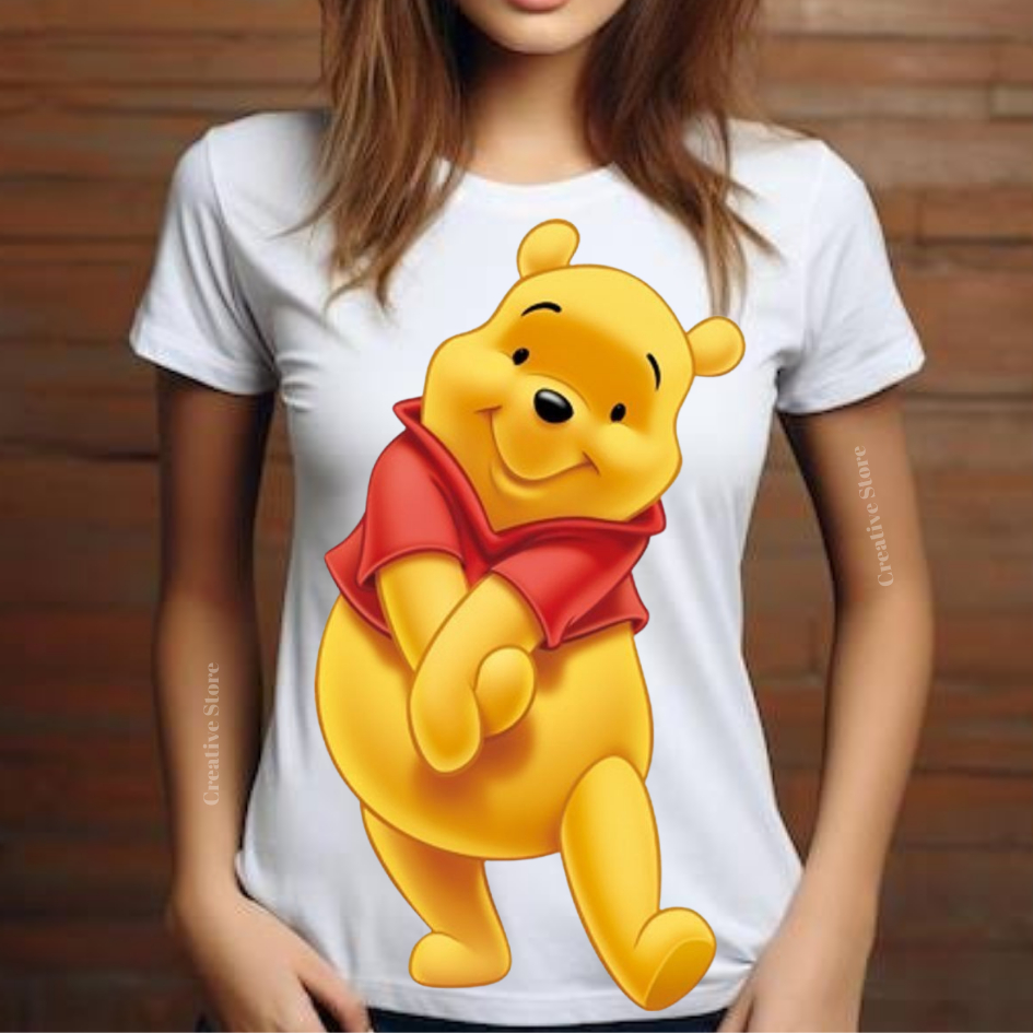 Camisa Estampada Pooh: Camiseta para Todos! Blusas femininas, masculinas e infantis. Exclusivas!