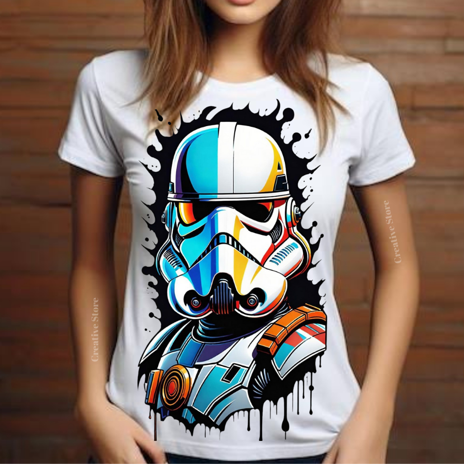 Camisa Estampada Star Wars: Camiseta para Todos! Blusas femininas, masculinas e infantis. Exclusivas