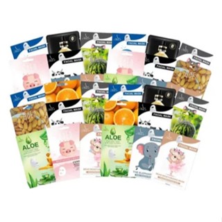 Caixa C/25/50/100 Máscaras Coreanas Hidratantes – Skincare Diário Pele Macia em Oferta na Shopee