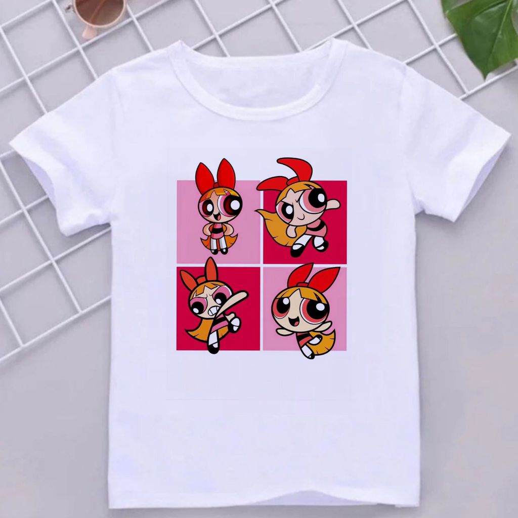 Camiseta Infantil Florzinha blusa kidz desenho camisa estampada cartoon animado tshirt super poderosas