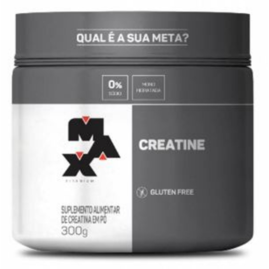 Creatina Monohidratada 300g Max Titanium Max Titanium Massa Muscular Força Pura