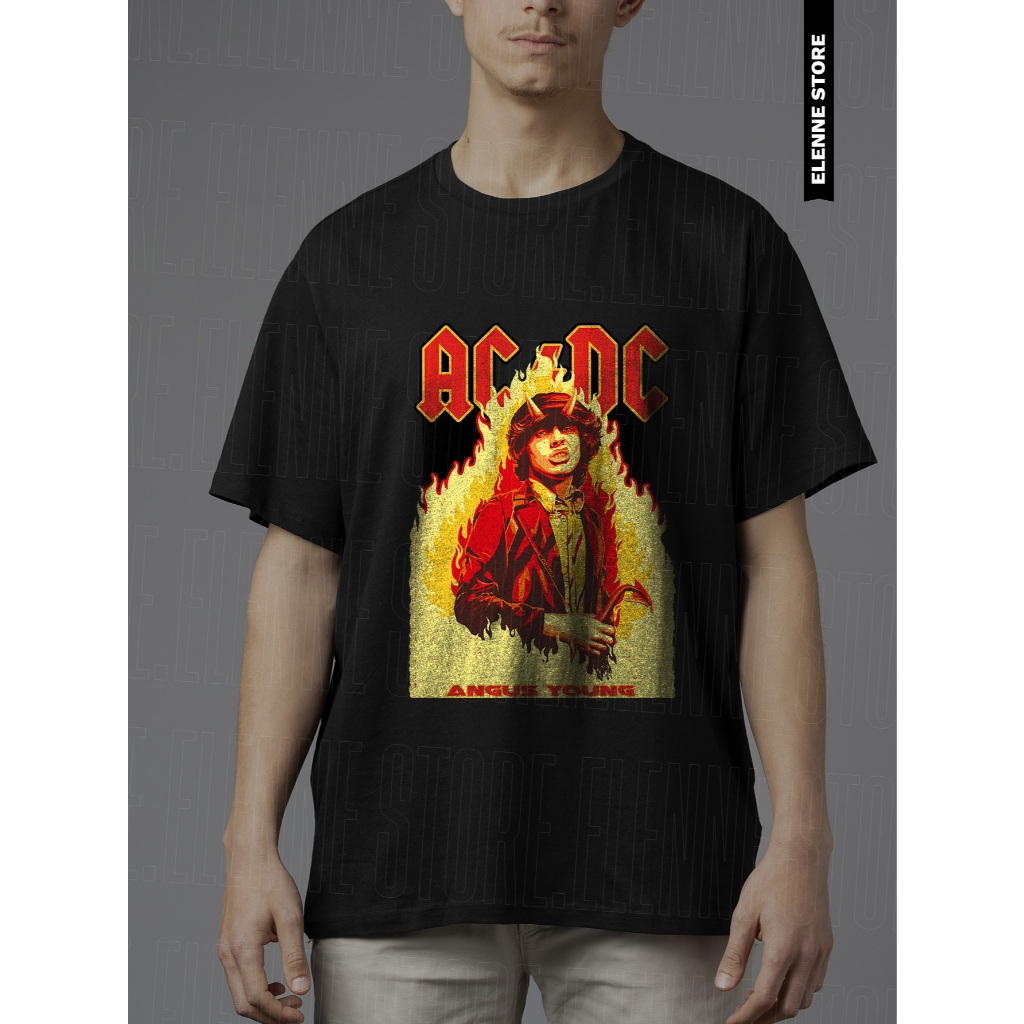 Camiseta ACDC Highway to Hell 100% algodão estampa clássica rock estrada para o inferno unissex