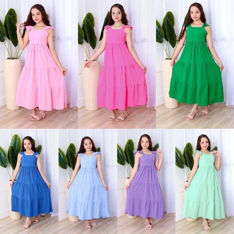 VESTIDOS 3 MARIAS INFANTIL LISO JUVENIL