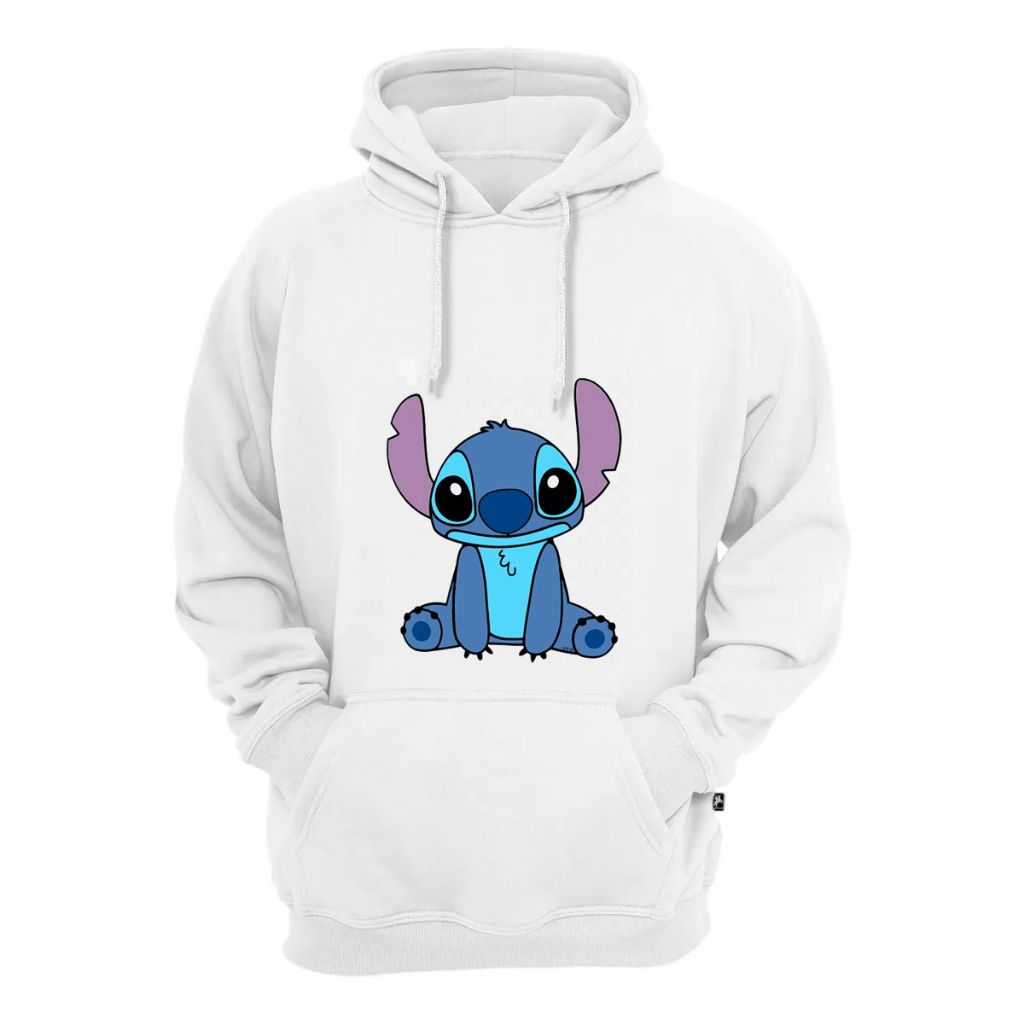 Moletom Canguru Blusa Personagem Lilo Stich 100% Algodão Frio Promoção