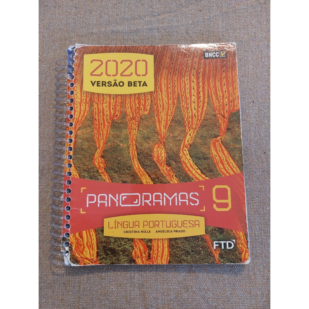 Capa do livro Panoramas 9, Língua Portuguesa, Cristina Hülle e Angélica Prado, Editora FTD,
